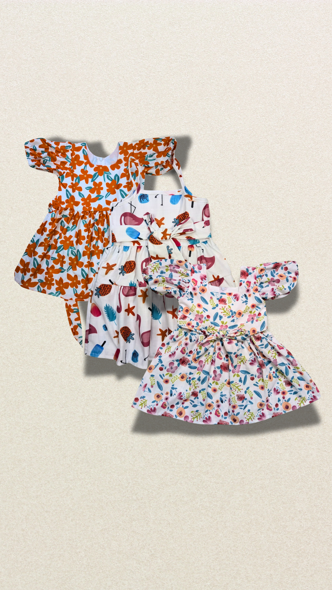 Blossom Breeze frock set ( Pack of 3)